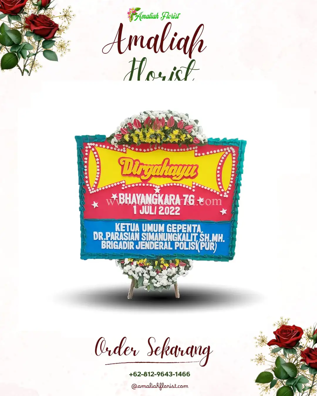 Papan Bunga HUT Ulang Tahun Tebas